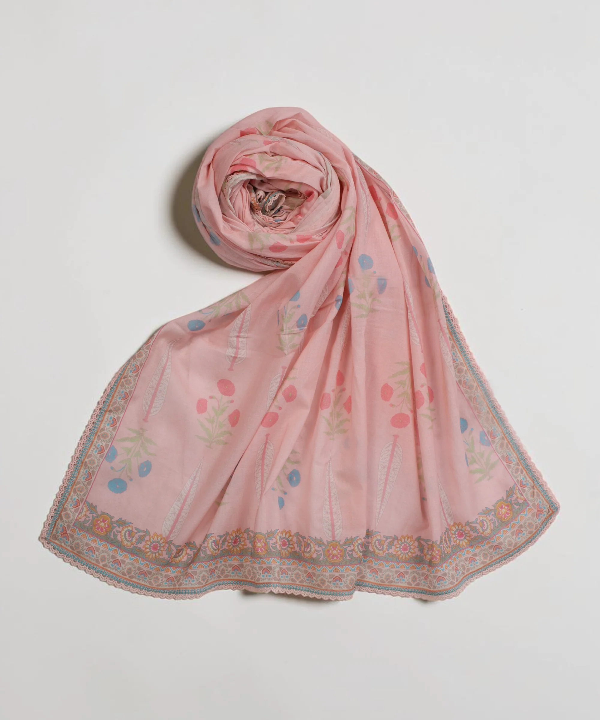 Breakout Digital Printed Dupatta - Powder Pink