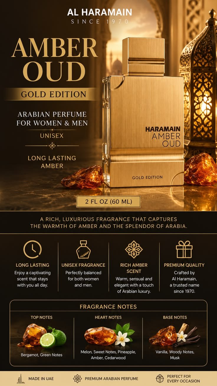 Hemani Eau De Parfum For Women (50ml) - Amber