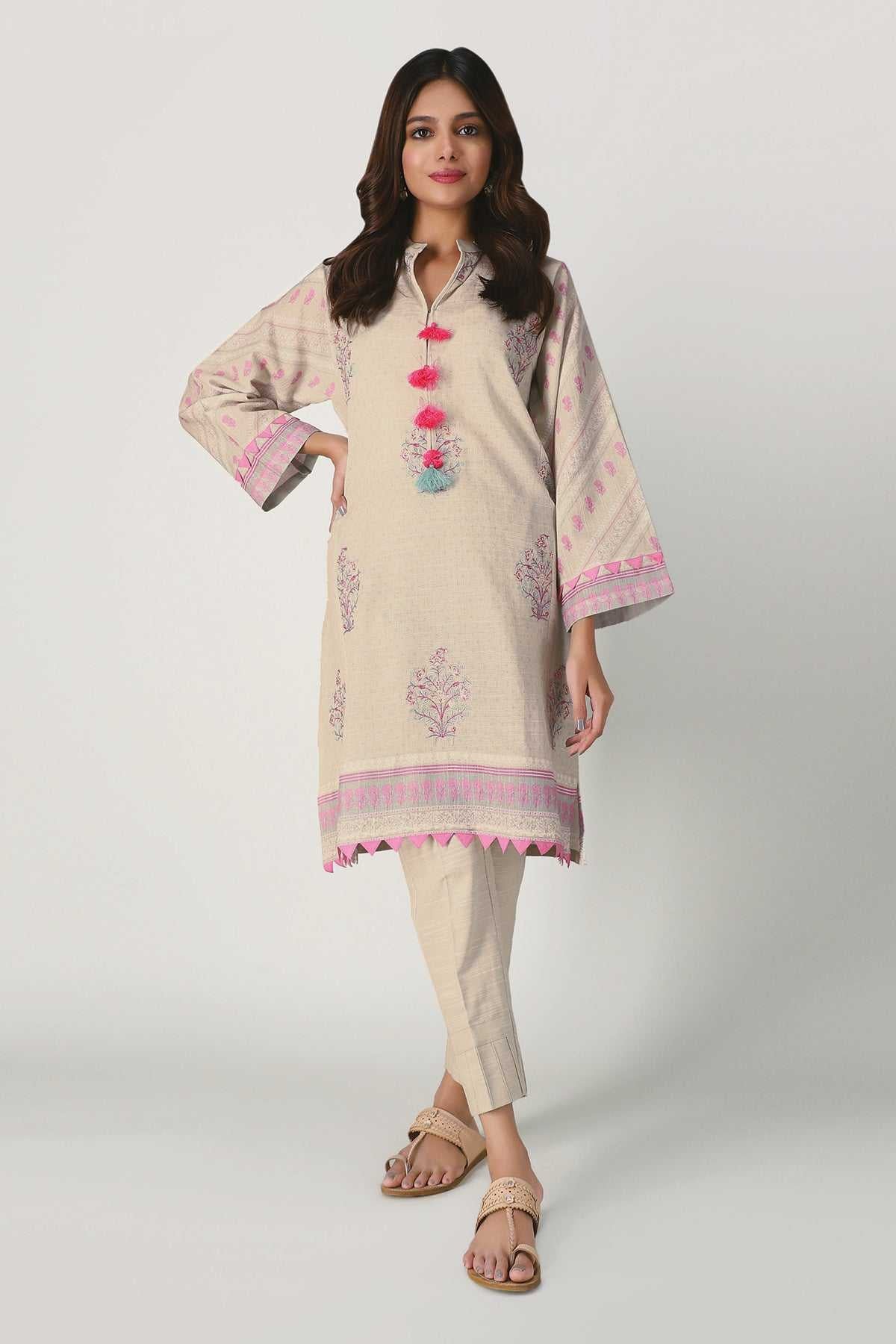 Khaadi Khaddar Shalwar Kameez - Off-White