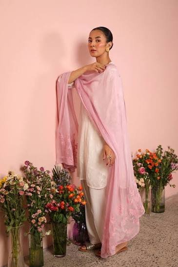 Generation Digital Printed Dupatta - Powder Pink