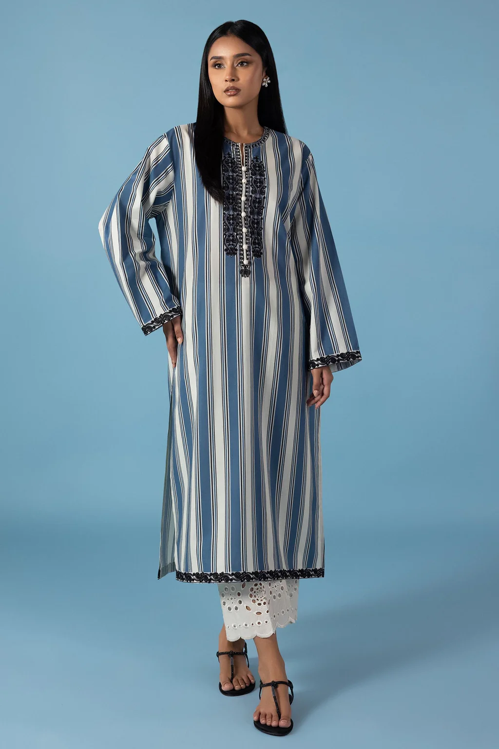 Sana Safinaz Casual Cotton Shirt (Men) - Ferozi